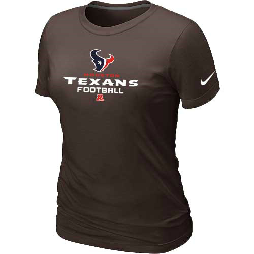 Women Houston Texans Brown T-Shirt