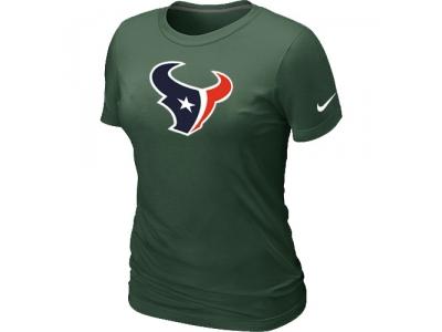 Women Houston Texans D.Green Logo T-Shirt