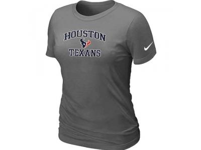 Women Houston Texans Heart & Soul D.Grey T-Shirt