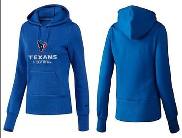 Women Houston Texans Logo Pullover Hoodie-- (22)