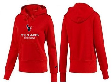 Women Houston Texans Logo Pullover Hoodie-- (24)