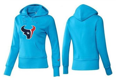 Women Houston Texans Logo Pullover Hoodie-- (3)
