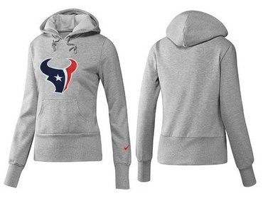 Women Houston Texans Logo Pullover Hoodie-- (5)