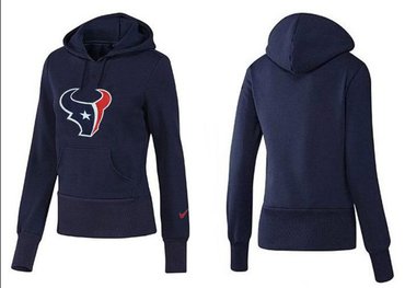 Women Houston Texans Logo Pullover Hoodie-- (8)