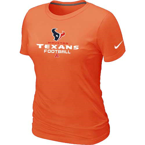 Women Houston Texans Orange T-Shirt