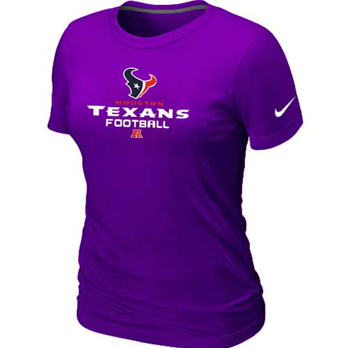 Women Houston Texans Purple T-Shirt