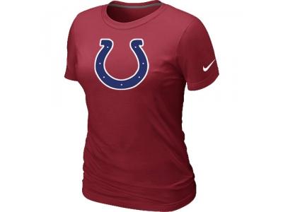 Women Indianapolis Colts Red Logo T-Shirt