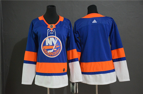 Women Islanders Blank Blue Women Adidas Jersey