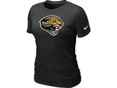 Women Jacksonville Jaguars Black Logo T-Shirt
