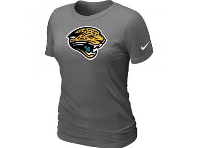 Women Jacksonville Jaguars D.Grey Logo T-Shirt