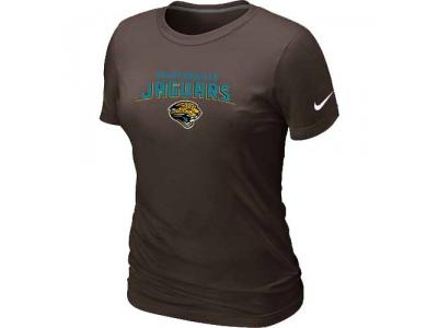 Women Jacksonville Jaguars Heart & Soul Brown T-Shirt