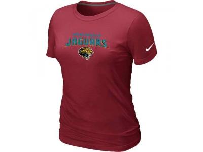 Women Jacksonville Jaguars Heart & Soul Red T-Shirt