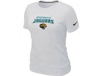 Women Jacksonville Jaguars Heart & Soul White T-Shirt