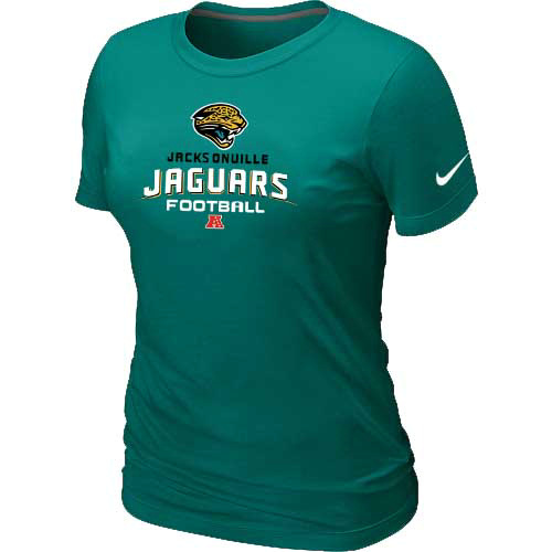 Women Jacksonville Jaguars Light Green T-Shirt