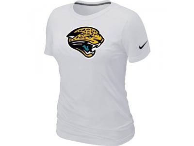 Women Jacksonville Jaguars White Logo T-Shirt