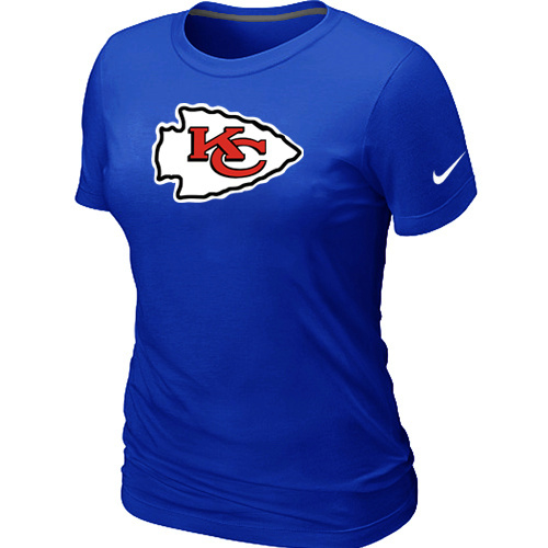 Women Kansas City Chiefs Blue T-Shirts