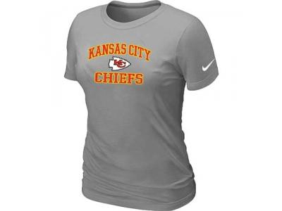 Women Kansas City Chiefs Heart & Soul L.Grey T-Shirt