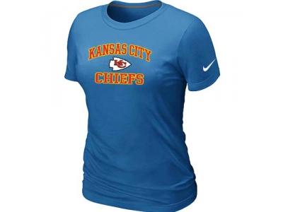 Women Kansas City Chiefs Heart & Soul L.blue T-Shirt