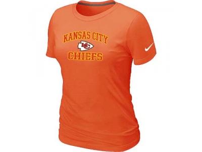 Women Kansas City Chiefs Heart & Soul Orange T-Shirt