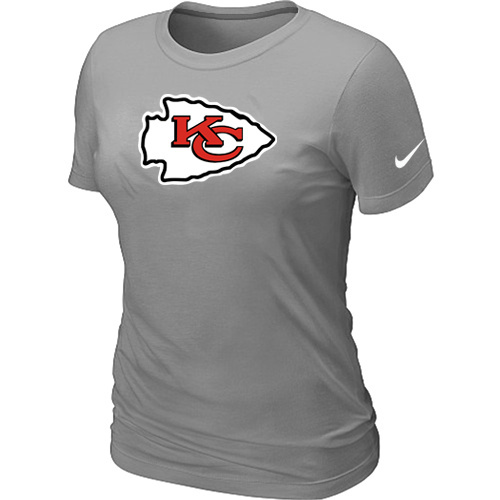 Women Kansas City Chiefs L.Grey T-Shirts