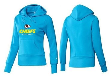 Women Kansas City Chiefs Logo Pullover Hoodie-- (18)