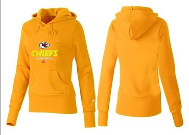 Women Kansas City Chiefs Logo Pullover Hoodie-- (20)