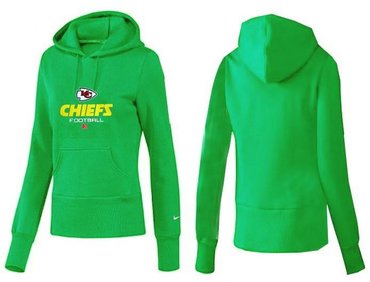 Women Kansas City Chiefs Logo Pullover Hoodie-- (24)