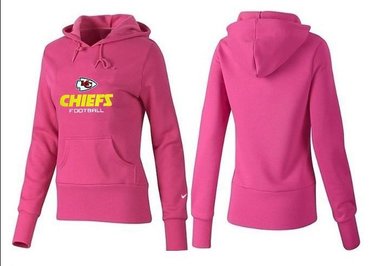 Women Kansas City Chiefs Logo Pullover Hoodie-- (25)