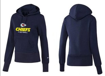 Women Kansas City Chiefs Logo Pullover Hoodie-- (27)