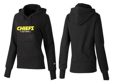 Women Kansas City Chiefs Logo Pullover Hoodie-- (31)