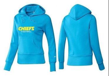Women Kansas City Chiefs Logo Pullover Hoodie-- (33)