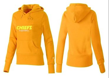 Women Kansas City Chiefs Logo Pullover Hoodie-- (34)