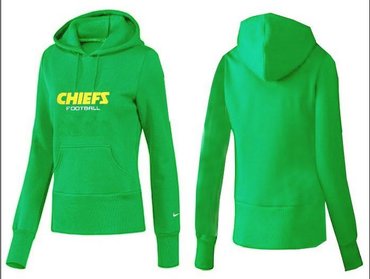 Women Kansas City Chiefs Logo Pullover Hoodie-- (36)