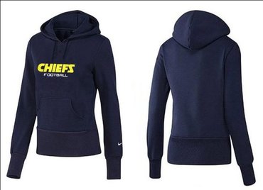 Women Kansas City Chiefs Logo Pullover Hoodie-- (38)