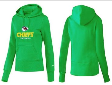 Women Kansas City Chiefs Logo Pullover Hoodie-- (39)