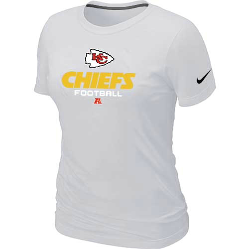 Women Kansas City Chiefs White T-Shirt