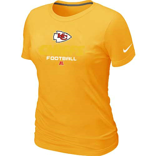 Women Kansas City Chiefs Yellow T-Shirt
