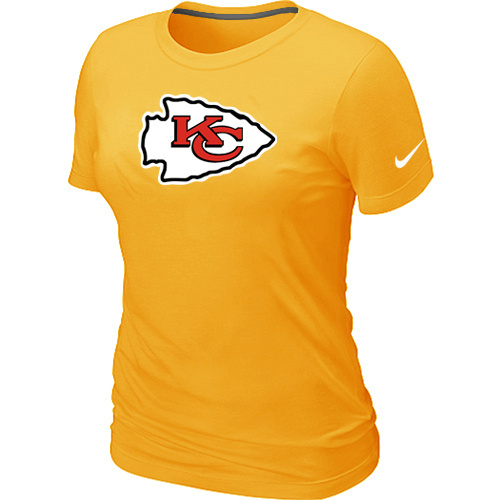 Women Kansas City Chiefs Yellow T-Shirts