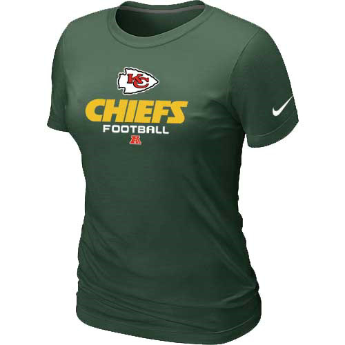 Women Kansas City Chiefs deep Green T-Shirt