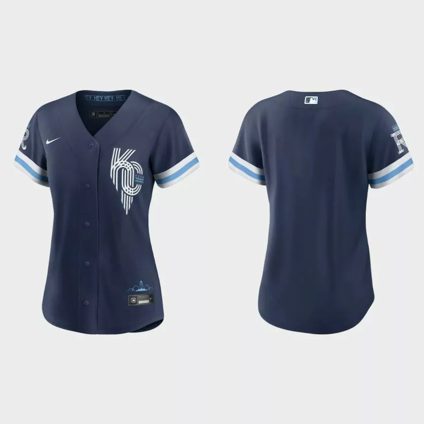 Women Kansas City Royals Navy 2022 City Connect 
