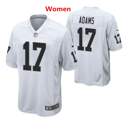 Women Las Vegas Raiders #17 Davante Adams White Jersey 