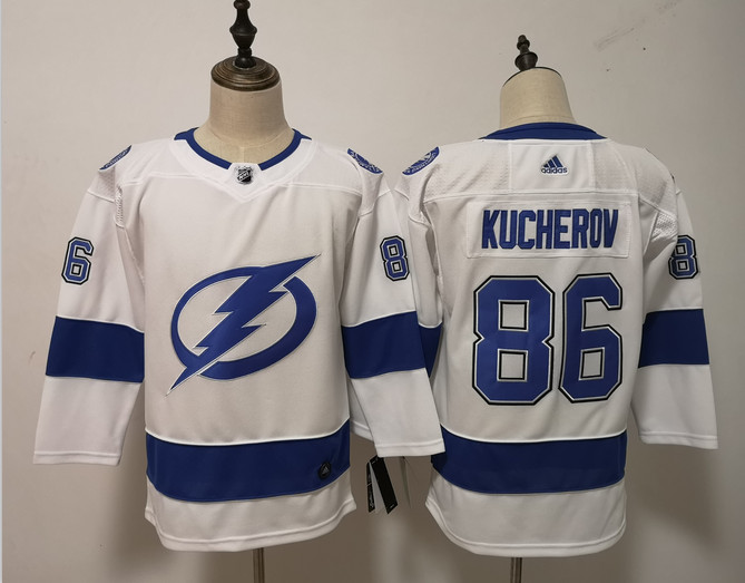 Women Lightning 86 Nikita Kucherov White Women Adidas Jersey