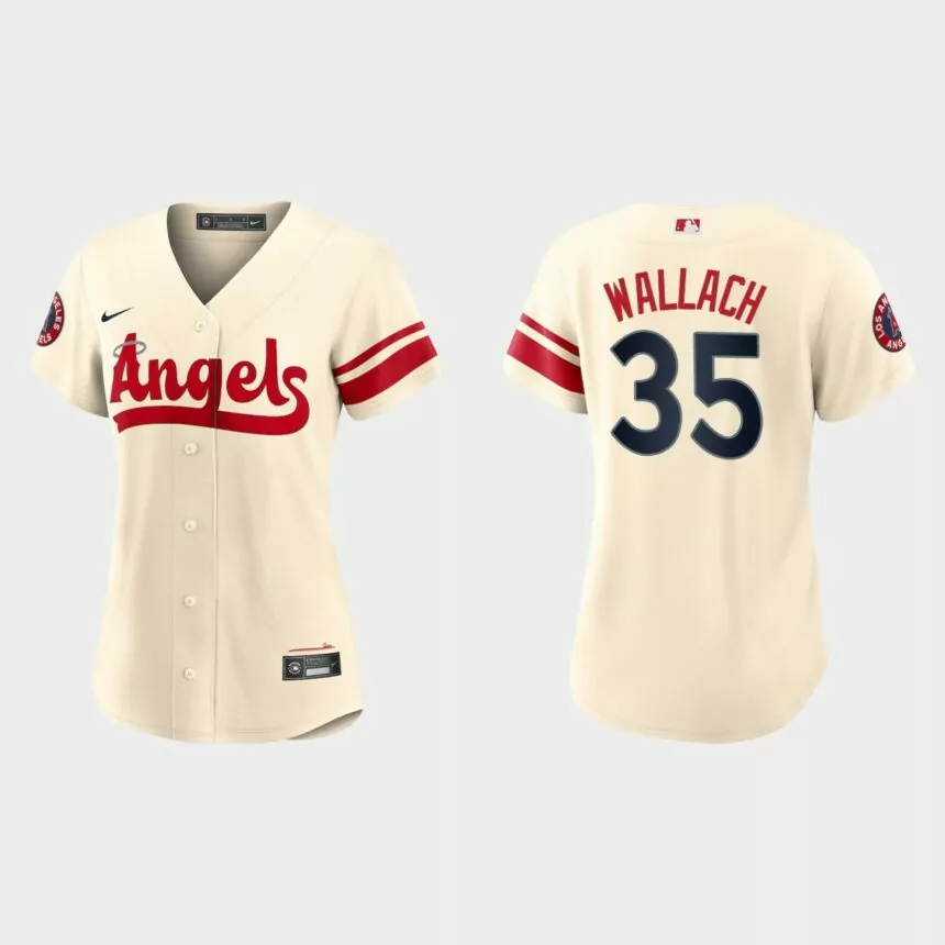 Women Los Angeles Angels Chad Wallach Cream 2022 City Connect Replica Jersey