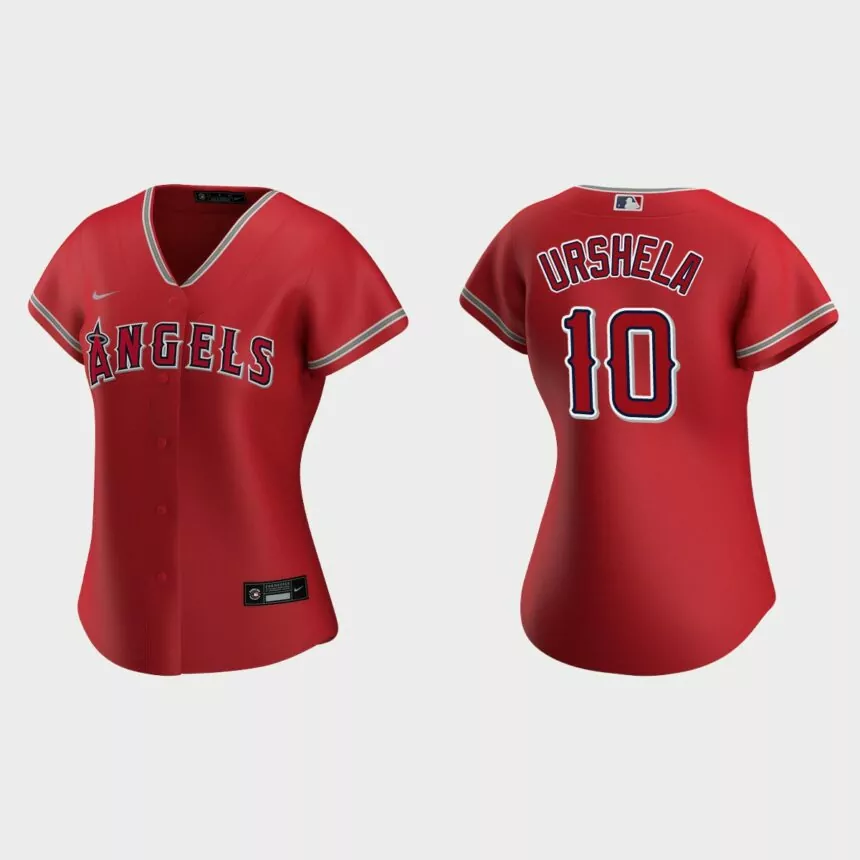 Women Los Angeles Angels Gio Urshela Red Replica Jersey