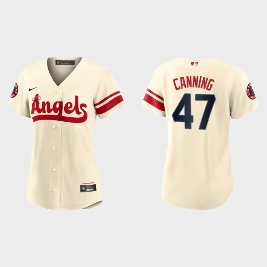 Women Los Angeles Angels Griffin Canning Cream 2022 City Connect Replica Jersey
