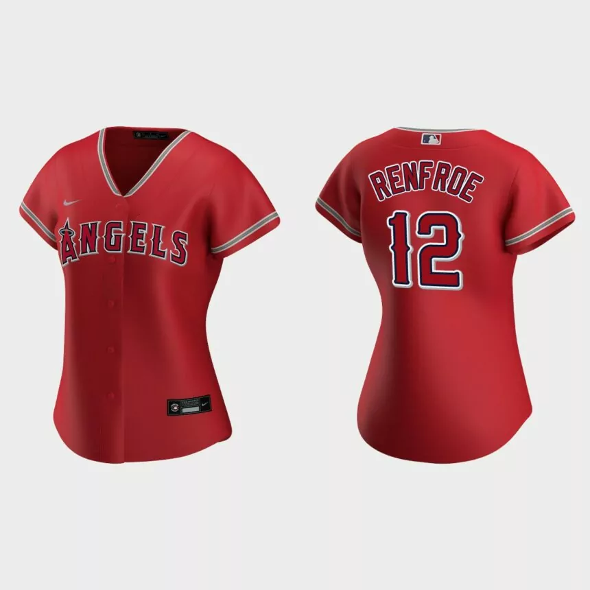 Women Los Angeles Angels Hunter Renfroe Red Replica Jersey
