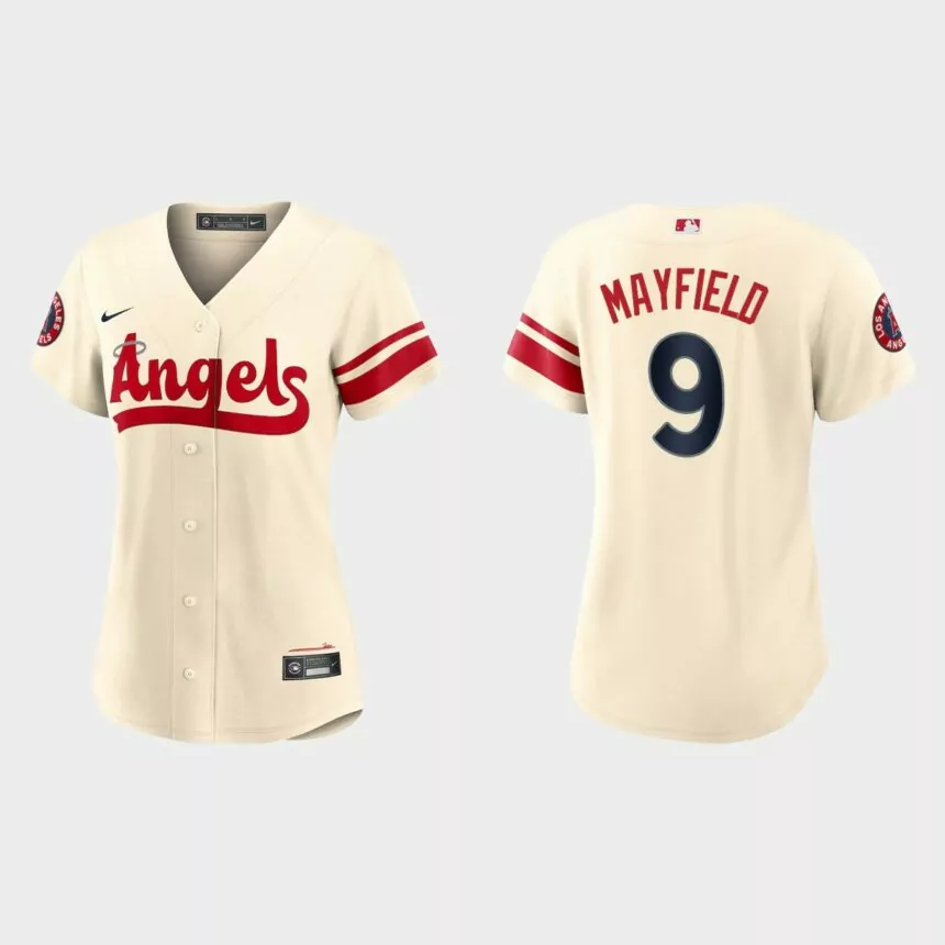Women Los Angeles Angels Jack Mayfield Cream 2022 City Connect Replica Jersey