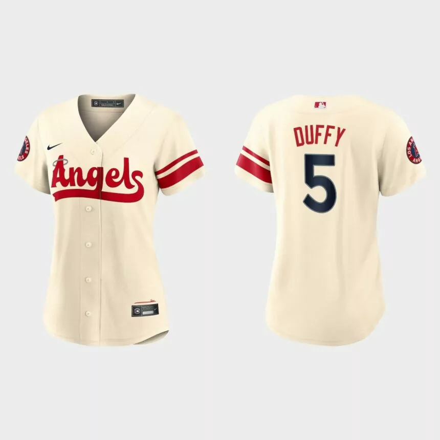 Women Los Angeles Angels Matt Duffy Cream 2022 City Connect Replica Jersey