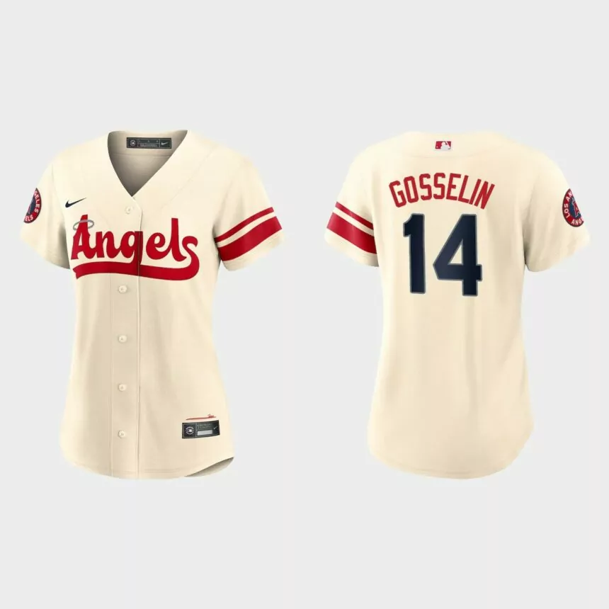 Women Los Angeles Angels Phil Gosselin Cream 2022 City Connect Replica Jersey