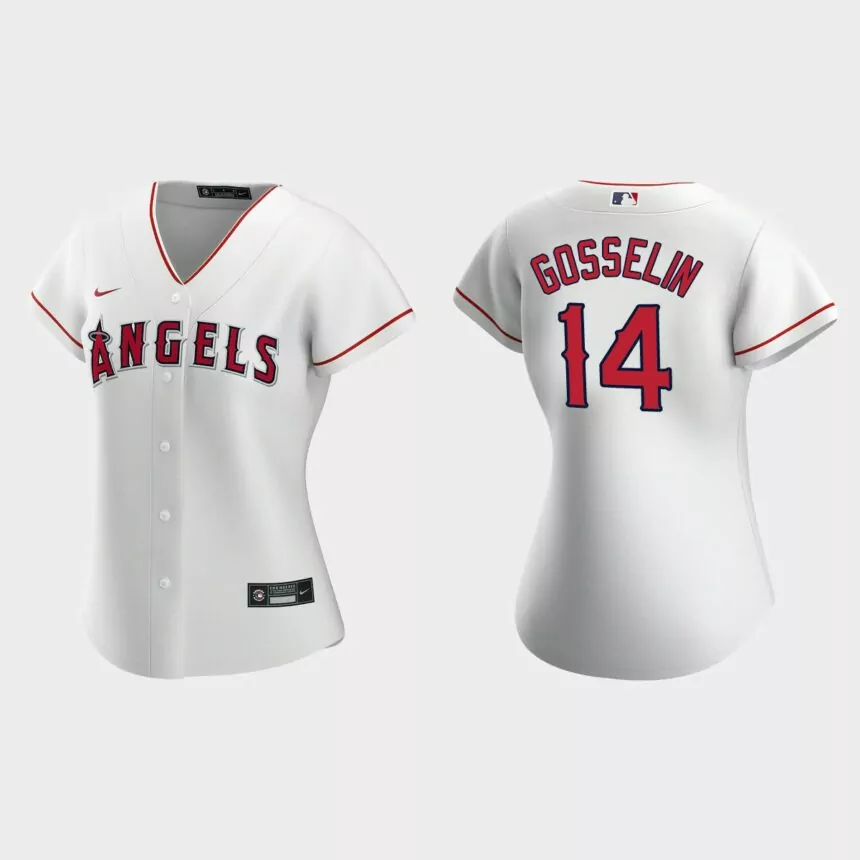 Women Los Angeles Angels Phil Gosselin White Replica Jersey